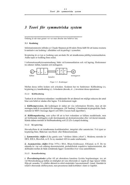 3 Teori för symmetriska system