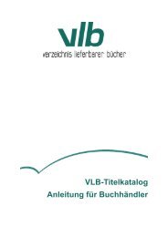 Anleitung VLB-Titelkatalog