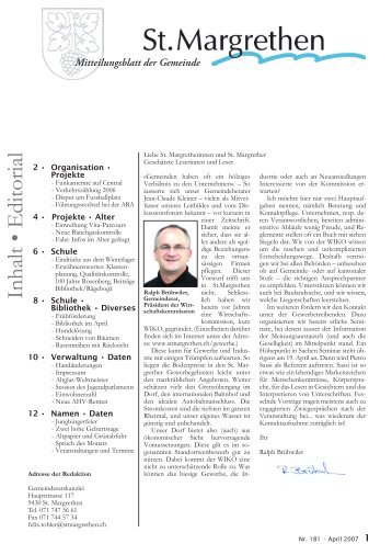 181-Mitteilungsblatt-04-07 [PDF, 4.51 MB] - St. Margrethen