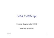 VBA / VBScript