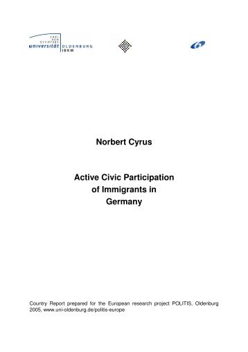 Active Civic Participation of Immigrants in Germany - Politis ...