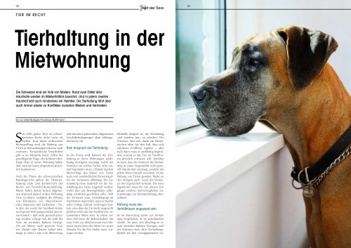 Welt der Tiere Nr. 2/11 - Stiftung für das Tier im Recht