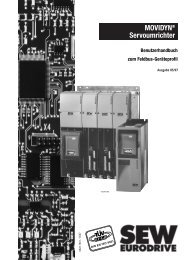 MOVIDYN® Servoumrichter - SEW Eurodrive