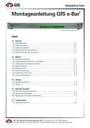 Montageanweisung (PDF) - GfS