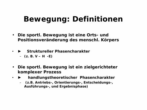 Betrachtungsweisen von Bewegungen - h-schlenke.de