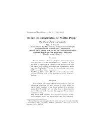 Sobre los Invariantes de Matlis-Papp ∗