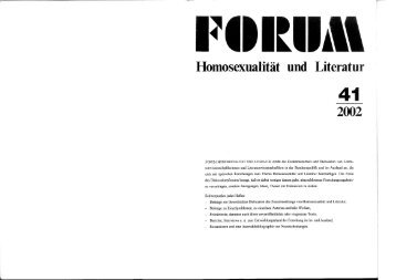 Homosexualität und Literatur - Dirck Linck
