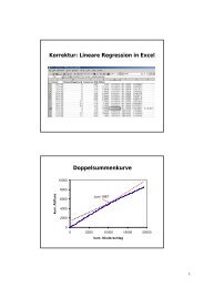 Korrektur: Lineare Regression in Excel ... - BayCEER