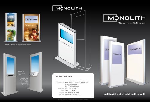 Prospekt Monolith.pdf - eichmann electronic ag