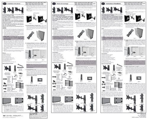 Instruction Medium LCD WW 11-09 V1_6.indd - Level Mount