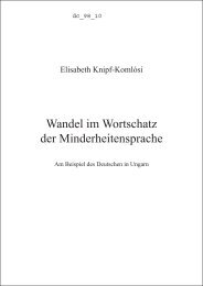 Wandel im Wortschatz der Minderheitensprache - REAL-d