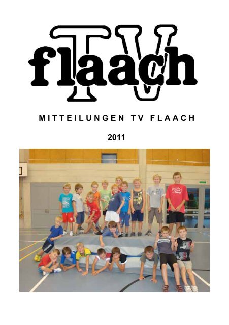 Mitteilungsblatt November 2011 - TV Flaach