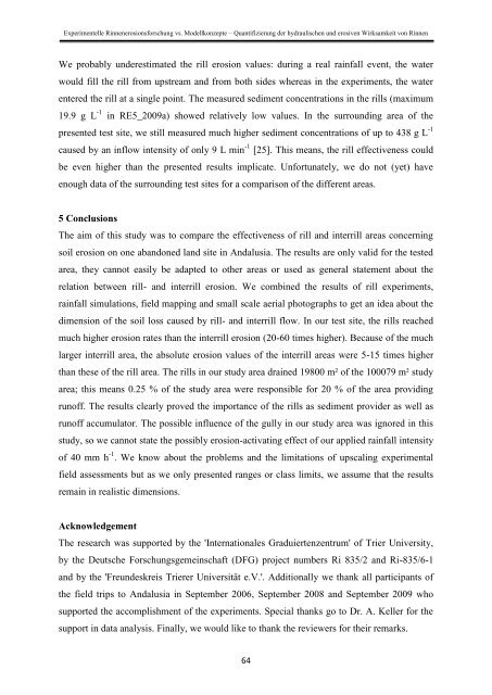 Stefan Wirtz Vom Fachbereich VI (Geographie/Geowissenschaften ...