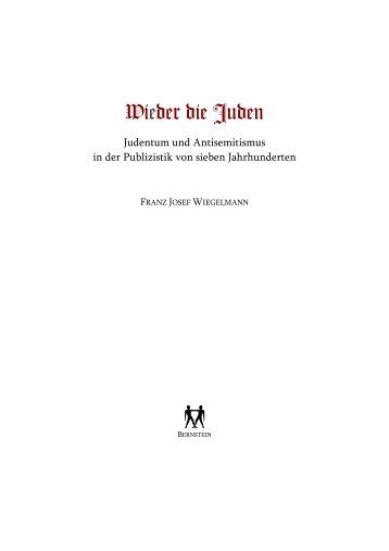 Wi(e)der die Juden - Bernstein Verlag