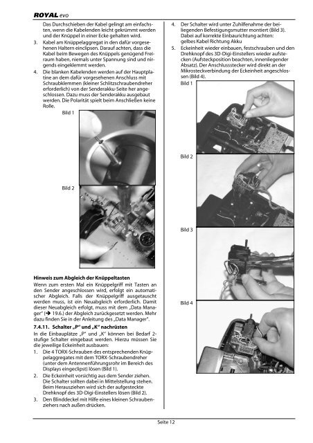 Bedienungsanleitung 1. Inhaltsverzeichnis - Instructions Manuals