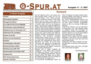 Ausgabe 11 (~ 3 MB) - G-Spur.at