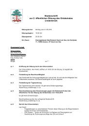 Niederschrift zur 2. öffentlichen Sitzung des ... - Stadt Zossen