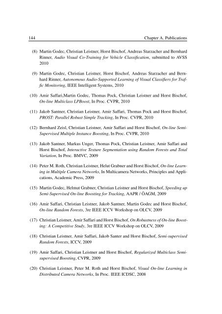 PhD Thesis Semi-Supervised Ensemble Methods for Computer Vision