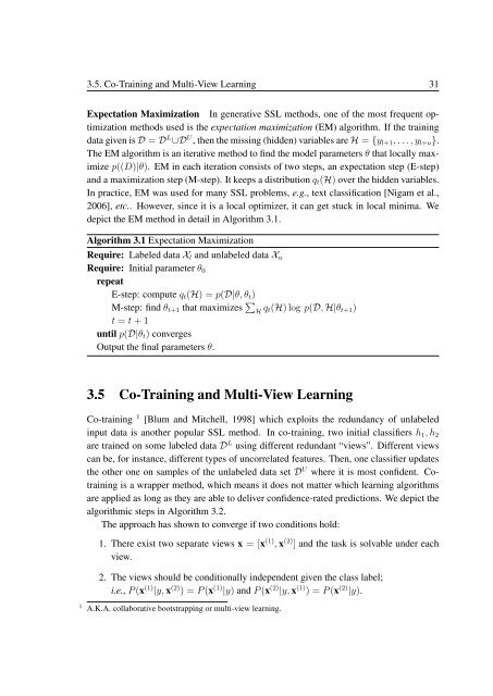 PhD Thesis Semi-Supervised Ensemble Methods for Computer Vision