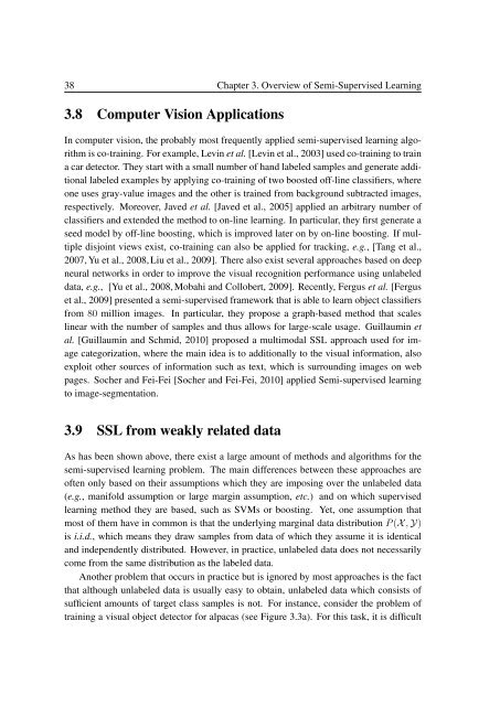 PhD Thesis Semi-Supervised Ensemble Methods for Computer Vision