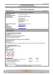 EG-Sicherheitsdatenblatt GP 49 / Härter (beige/weiß)