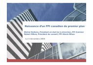 Naissance d'un FPI canadien de premier plan - Cominar