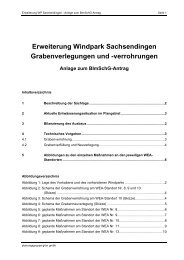 Erweiterung Windpark Sachsendingen Grabenverlegungen und ...
