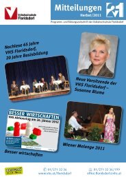 Herbst 2011 - Verband Wiener Volksbildung