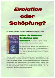 4.2 Evolution - Literatur und Medien - christen-online.at