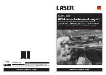 Glühkerzen-Ausbauwerkzeugsatz - Laser Tools