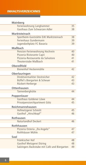 Gastgeber Direkt- vermarkter - Schweinfurter OberLand