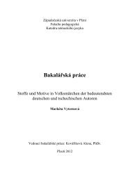 Markéta Vyternová - Západočeská univerzita v Plzni