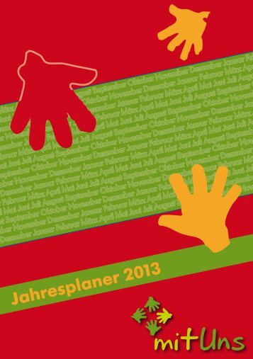 Jahresplaner 2013 - mit Uns Gemeinde