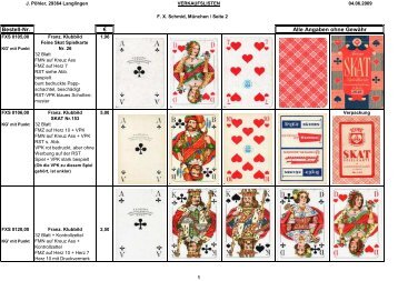 3 Schmid 2, München - Kartenspiele
