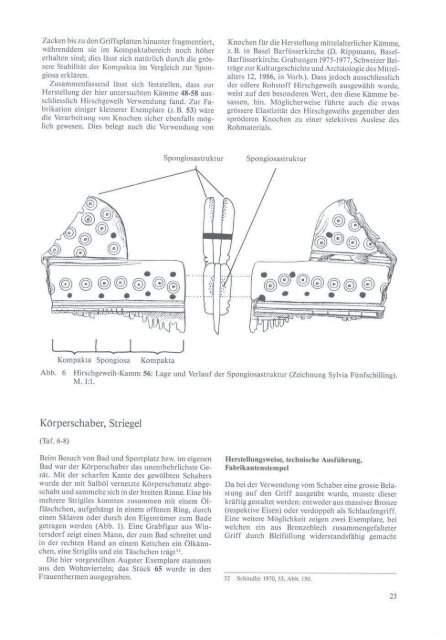 Römisches Toilettgerät und medizinische Instrumente aus Augst ...