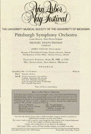 Pittsburgh Symphony Orchestra