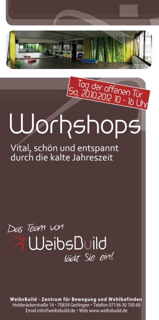 Workshops - WeibsBuild