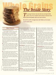 Whole Grains: The Inside Story