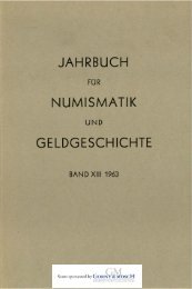 1963 Band XIII - Bayerische Numismatische Gesellschaft