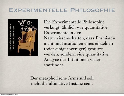 Philosophie Mit Experimenten - Kevin Reuter