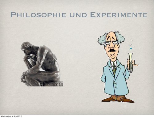 Philosophie Mit Experimenten - Kevin Reuter