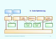 9. Code Optimierung