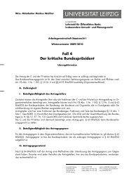 Fall 4 Der kritische Bundespräsident - Universität Leipzig