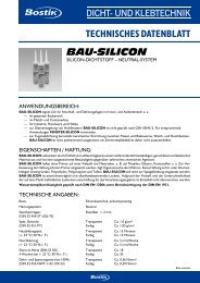 TECHNISCHES DATENBLATT - Bostik