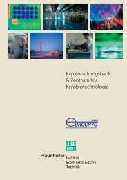 Kryoforschungsbank & Zentrum für ... - Biotechnologie.de