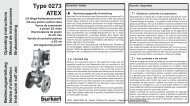 Type 0273 ATEX - Bürkert Fluid Control Systems