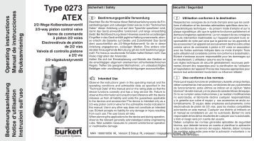 Type 0273 ATEX - Bürkert Fluid Control Systems