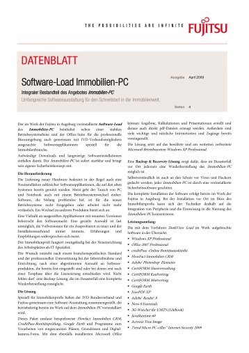 Software-Load Immobilien-PC - Fujitsu