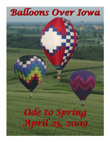 March/April 2009 - Balloons Over Iowa