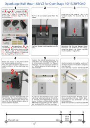 1 2 3 4 5 6 OpenStage Wall Mount Kit V2 for OpenStage 10/15/20/30 ...